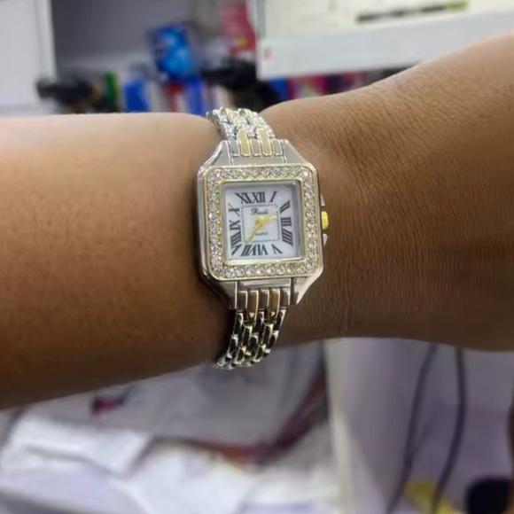 Panthere Classic Square Two Tone Watch - Picture 5 of 6